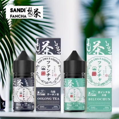 SANDI FANCHA 梵茶煙油 30ML｜日系茶香電子煙油｜35MG鹽尼古丁｜低甜清爽茶韻風味 -VAKA糖果雲煙館