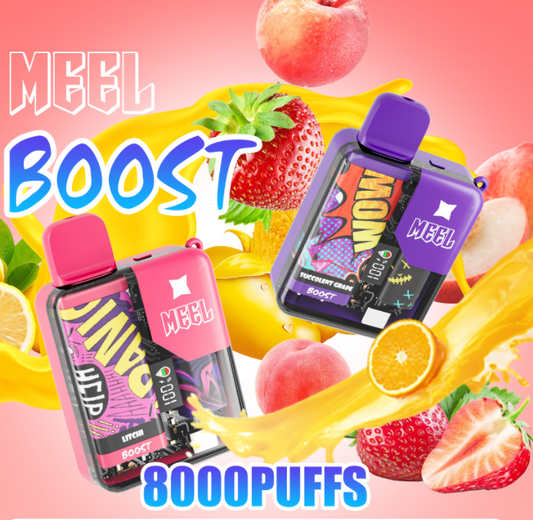 MEEL BOOST 麻將8000口一次性電子煙｜MEEL BOOST Disposable Vape｜創意麻將造型設計｜長續航水果冰感拋棄式電子煙-VAKA糖果雲煙館