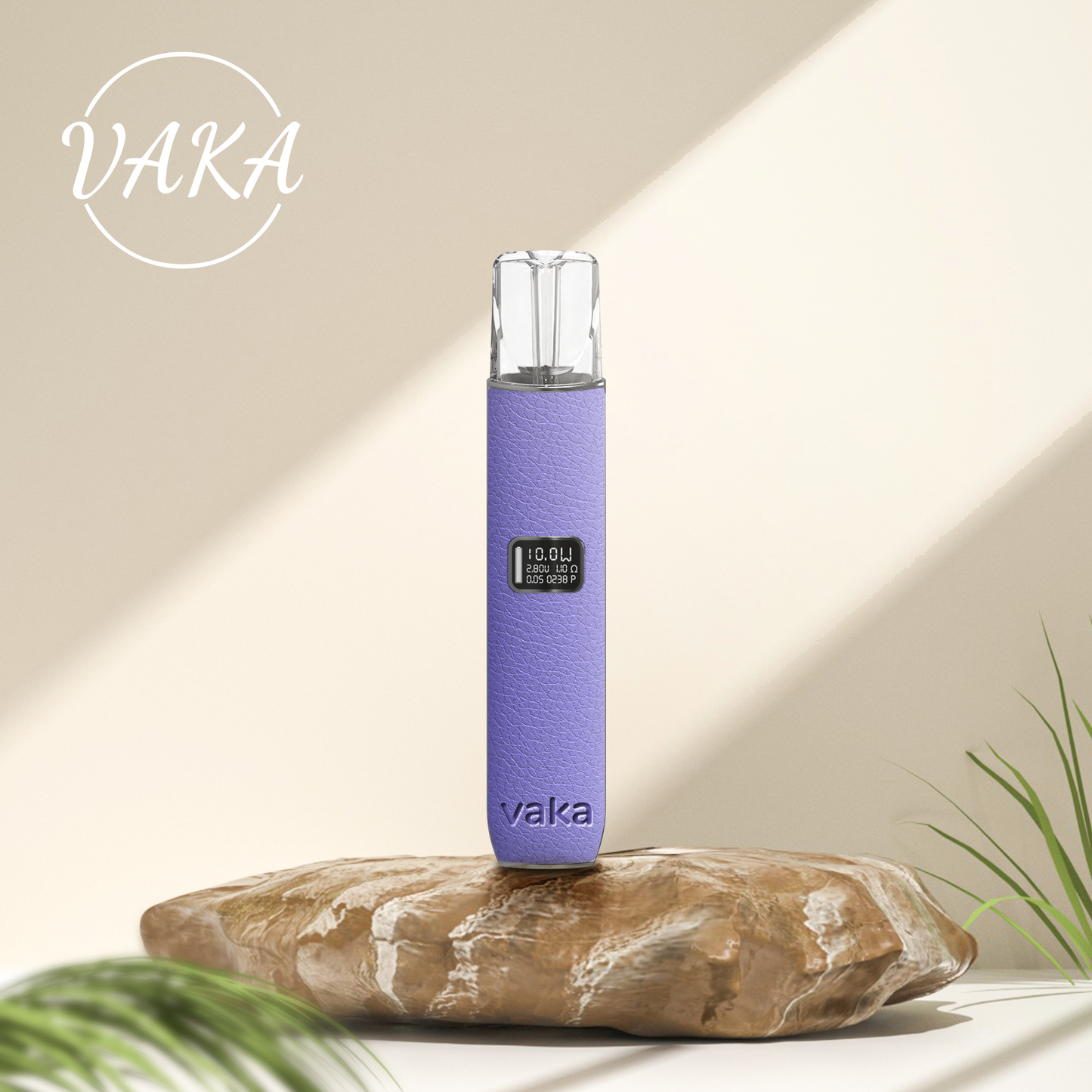 VAKA 皮革主機｜高級皮革質感｜雙檔功率調節｜LED電量顯示｜Type-C 快充｜通用一代煙彈-台灣現貨