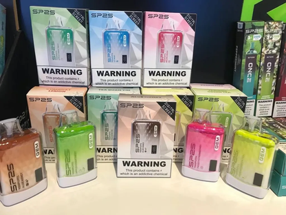 SP2S 思博瑞 9000 Puffs 拋棄式電子煙｜大容量續航 Mesh Coil 網狀霧化芯｜Type-C快充智能顯示一次性主機-VAKA糖果雲煙館