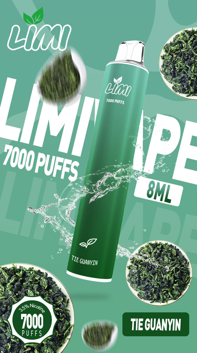 LIMI 7000口拋棄式電子煙｜大容量一次性VAPE｜長效續航水果冰感口味電子煙-VAKA糖果雲煙館