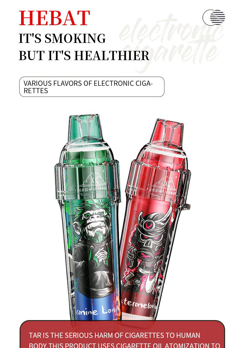 喜貝 HEBAT 7000 Puffs 拋棄式電子煙｜大容量一次性主機｜14ML煙油容量｜Type-C快充長續航電子煙-VAKA糖果雲煙館