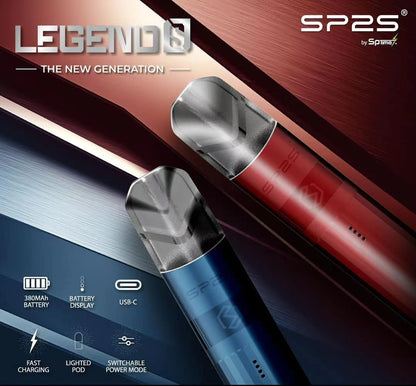 SP2S Legend S 傳奇版主機｜雙功率調節｜Type-C 快充｜SP2 一代煙彈通用-台灣現貨