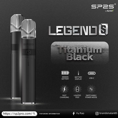 SP2S Legend S 傳奇版主機｜雙功率調節｜Type-C 快充｜SP2 一代煙彈通用-台灣現貨