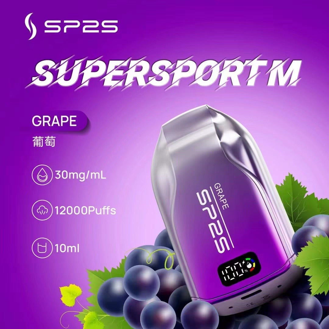 SP2S 12000口拋棄式電子煙｜長效大容量設計｜Mesh霧化技術｜多款冰感水果口味-VAKA糖果雲煙館