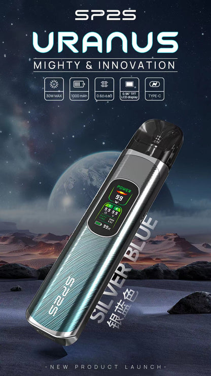 SP2S 天王星注油主機｜LCD彩色顯示屏高功率電子主機｜多檔功率調節小煙機｜可調節氣感注油式電子煙設備-台灣現貨