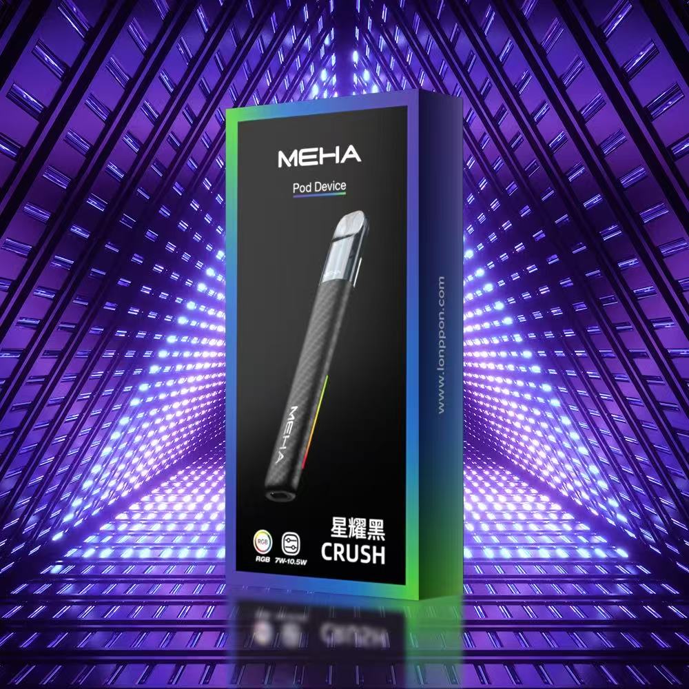 MEHA 魅嗨五代主機｜Meha Crush 五代電子煙主機｜三段功率調節 智慧氛圍燈設計｜適用魅嗨五代煙彈-台灣現貨