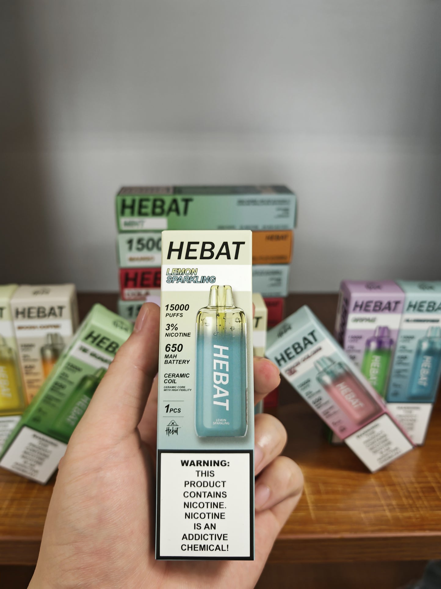 HEBAT 喜貝15000口拋棄式電子煙｜高續航一次性Vape｜水果冰感口味電子煙-VAKA糖果雲煙館