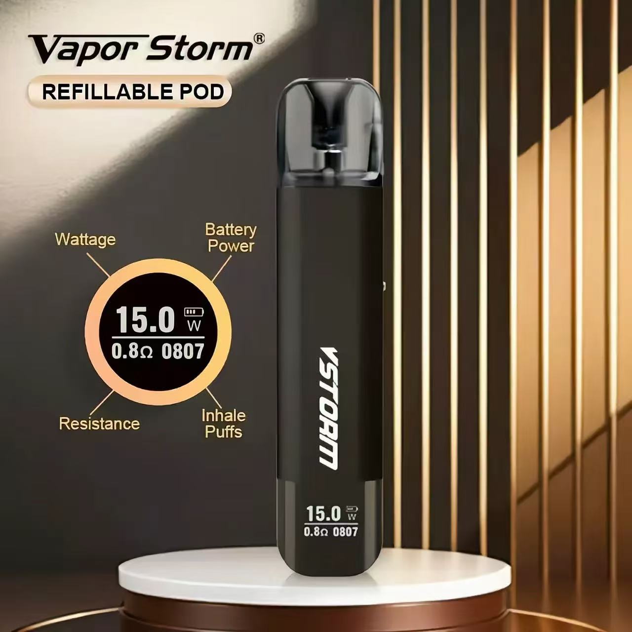 Vapor M4 注油式空倉 2ML｜0.8Ω進階霧化芯 空煙彈 一盒三顆裝｜穩定霧化 防漏設計-台灣現貨秒發