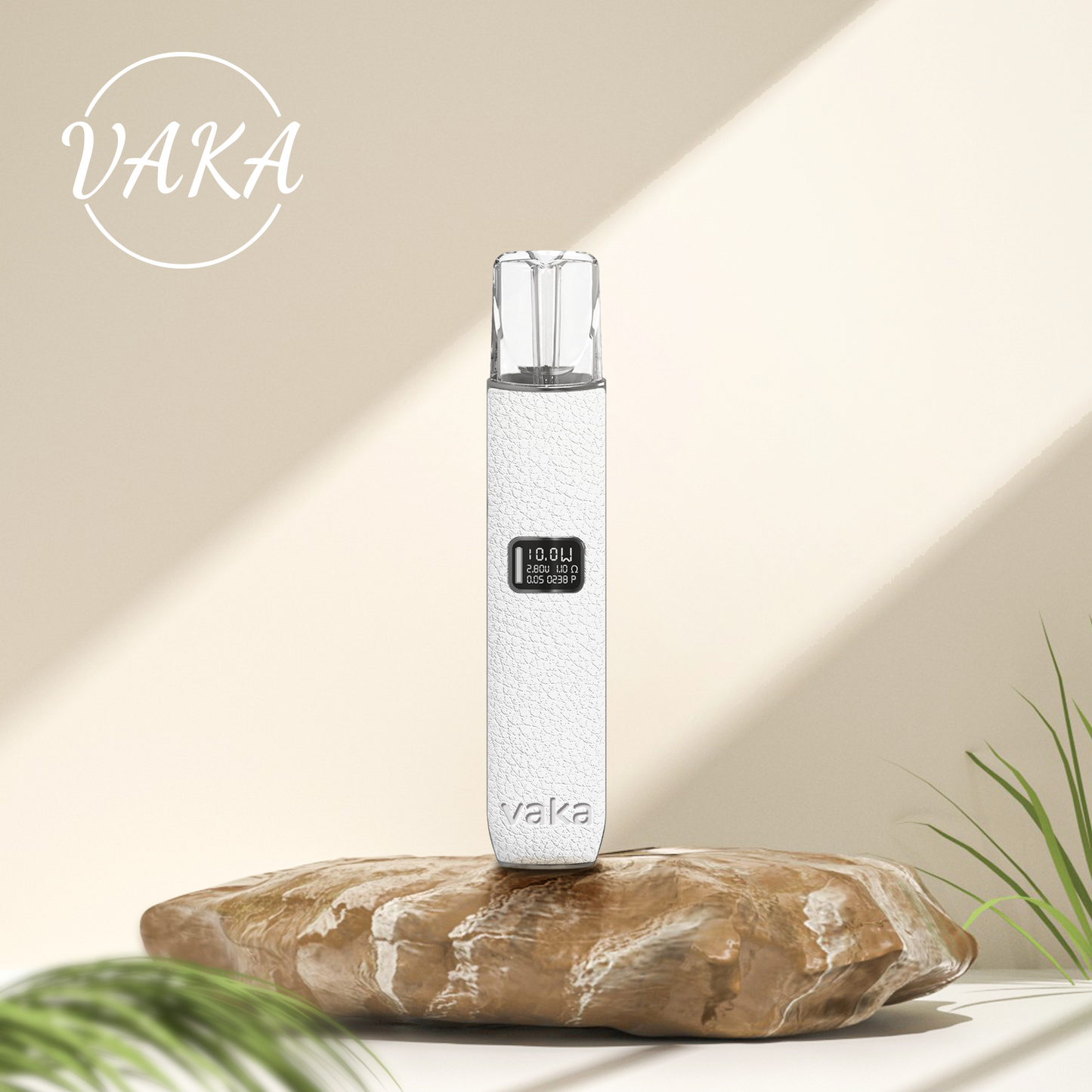 VAKA 皮革主機｜高級皮革質感｜雙檔功率調節｜LED電量顯示｜Type-C 快充｜通用一代煙彈-台灣現貨