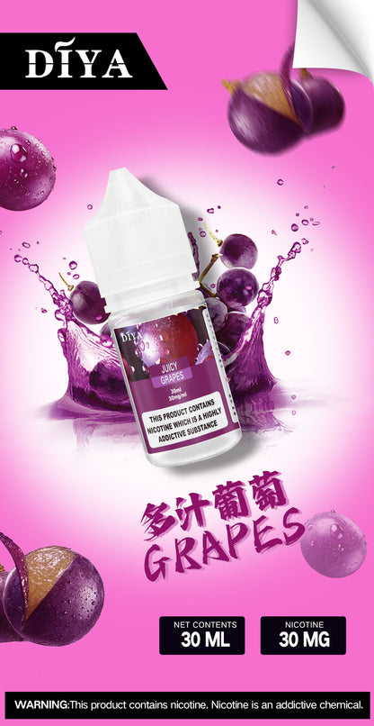 DIYA 叮啞煙油 30ML｜尼古丁鹽小煙油｜水果特調風味煙油｜POD注油電子煙油推薦-VAKA糖果雲煙館