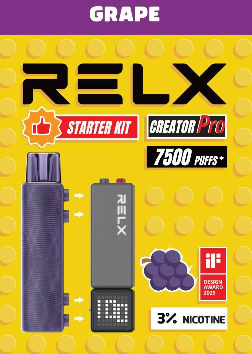 RELX 悅刻套裝｜主機+煙彈組合｜7000口一次性電子煙｜便攜式高續航電子煙設備-VAKA糖果雲煙館
