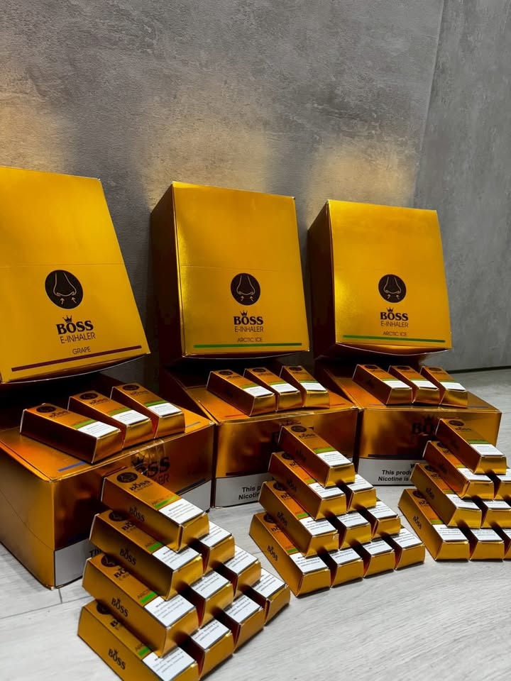 泰國 BOSS 金磚一次性鼻通｜BOSS Gold Brick 鼻吸棒｜清涼薄荷香氣隨身鼻通｜便攜式鼻吸器-VAKA糖果雲煙館