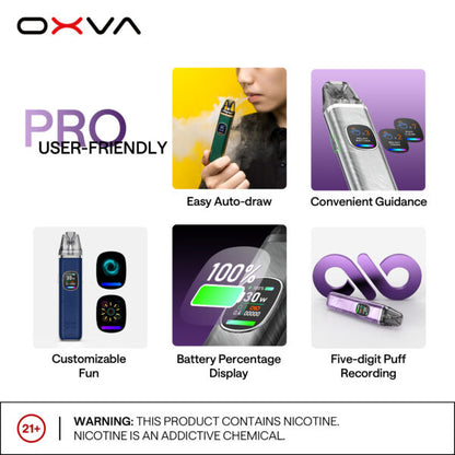 OXVA XLIM PRO 2 小蠻牛 PRO 二代｜30W智慧調節 彩色螢幕 高續航換彈式電子煙主機-台灣現貨