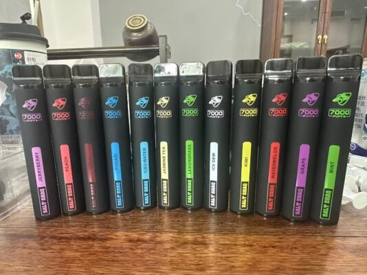SALT SHAQ 鯊克7000口一次性電子煙 高容量拋棄式Vape 多口味長效便攜電子煙-VAKA糖果雲煙館