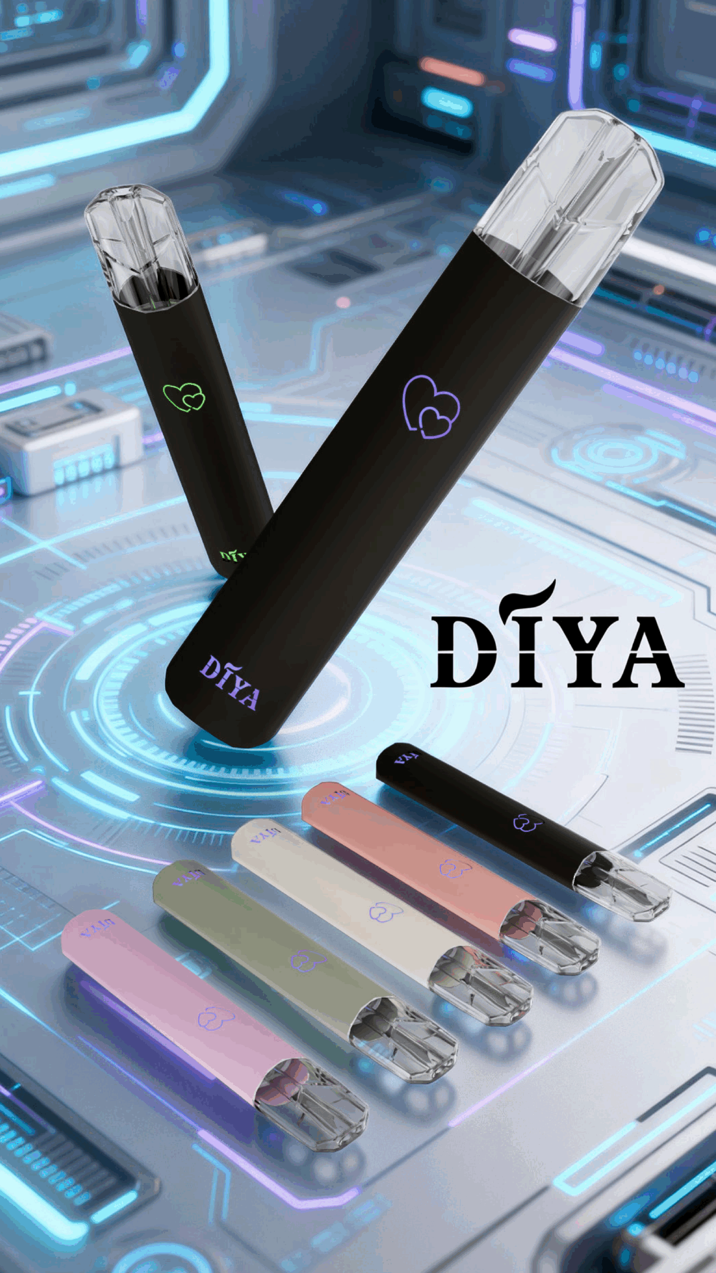 DIYA 叮啞一代主機｜通用一代煙彈｜Type-C 快充｜輕巧便攜電子霧化主機-台灣現貨
