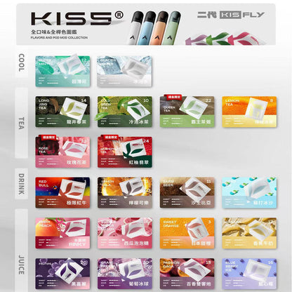 KIS5鎧斯五代煙彈 KISS FLY替換煙彈｜2ML大容量｜3顆裝｜五代主機通用煙彈｜多款人氣口味-台灣現貨