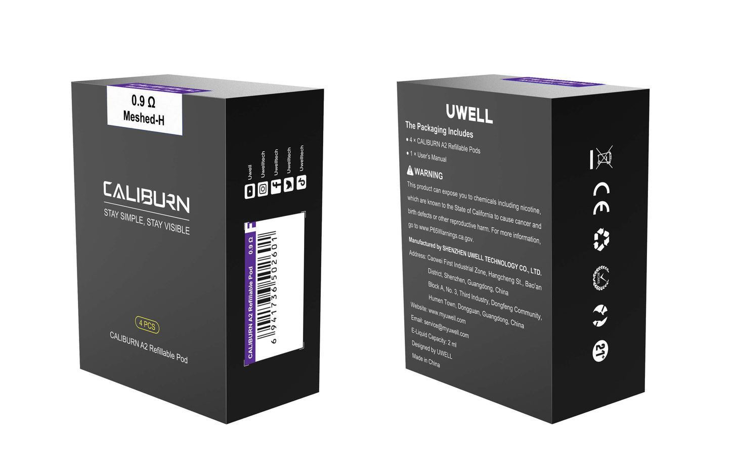 Uwell 咖喱 A2 主機套裝｜輕巧便攜・穩定輸出・細膩口感-台灣現貨