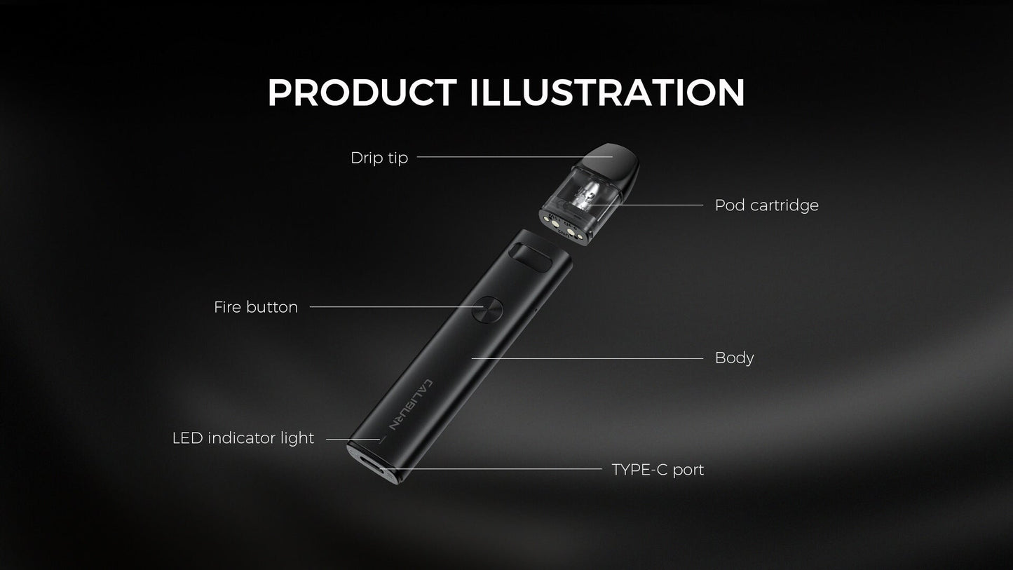 Uwell 咖喱 A2 主機套裝｜輕巧便攜・穩定輸出・細膩口感-台灣現貨