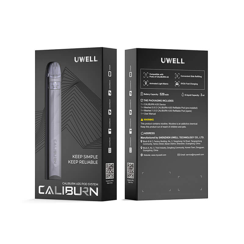 Uwell 咖喱 A3 主機套裝｜輕巧便攜・穩定輸出・口感細膩-台灣現貨