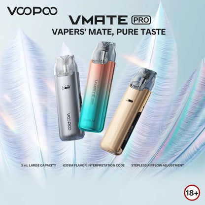 VOOPOO VMATE PRO 注油主機｜輕巧便攜電子煙設備｜多色可選・高質感霧化體驗-台灣現貨