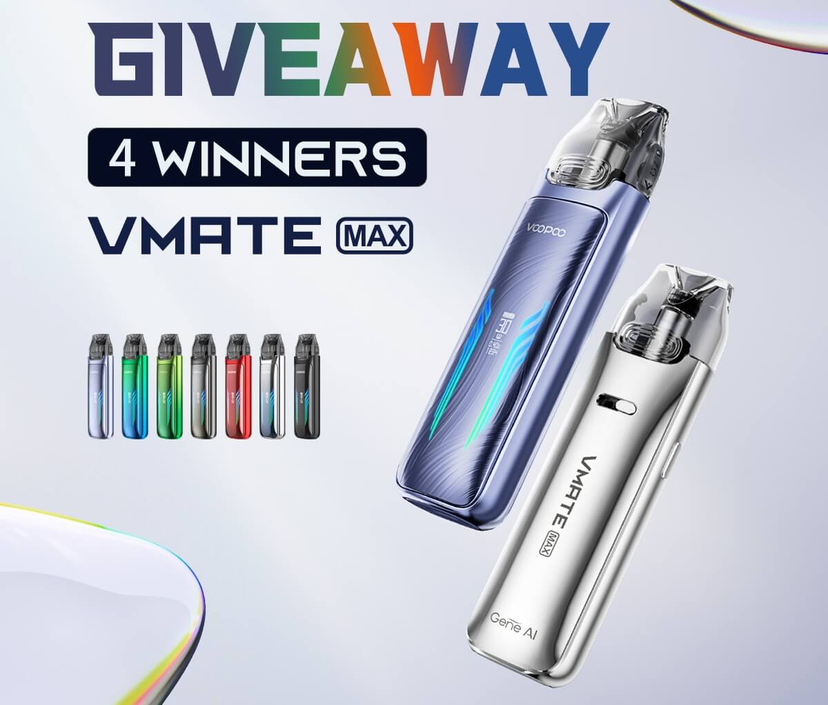 VOOPOO VMATE MAX 注油式 Pod 主機｜1200mAh大容量電池｜3ML大容量煙彈｜智能晶片輸出｜可調氣流電子煙主機-台灣現貨