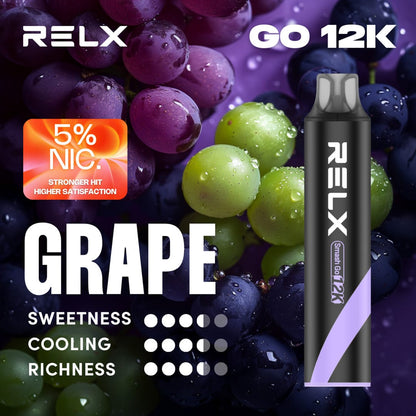 RELX 悅刻12000口拋棄式電子煙｜大容量長效續航一次性電子煙｜水果冰感多口味選擇-VAKA糖果雲煙館