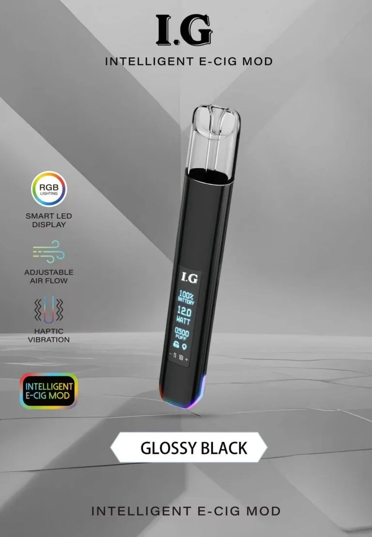 I.G 主機 BA升級款電子煙桿｜600mAh智慧螢幕｜一代通用電子煙主機-台灣現貨