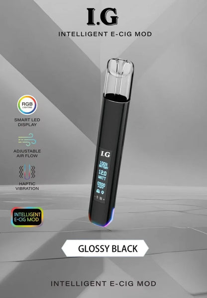 I.G 主機 BA升級款電子煙桿｜600mAh智慧螢幕｜一代通用電子煙主機-台灣現貨