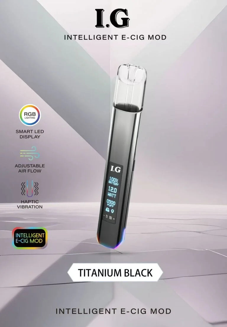 I.G 主機 BA升級款電子煙桿｜600mAh智慧螢幕｜一代通用電子煙主機-台灣現貨