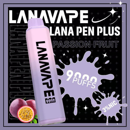 LANA 9000口拋棄式電子煙｜15ML大容量煙油｜長效續航水果口味一次性電子煙-VAKA糖果雲煙館