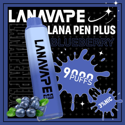 LANA 9000口拋棄式電子煙｜15ML大容量煙油｜長效續航水果口味一次性電子煙-VAKA糖果雲煙館