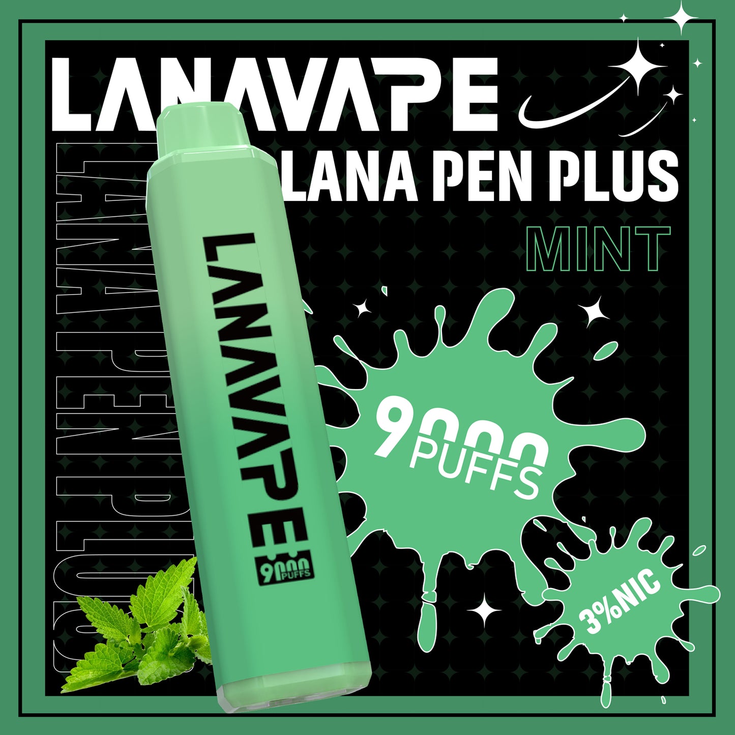 LANA 9000口拋棄式電子煙｜15ML大容量煙油｜長效續航水果口味一次性電子煙-VAKA糖果雲煙館