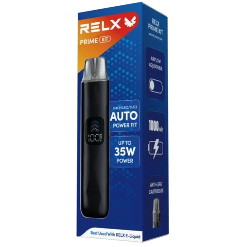 RELX PRIME KIT 悅刻注油式主機｜35W智能調節｜1000mAh大容量電池｜LED螢幕顯示｜可調氣流電子煙設備-台灣現貨