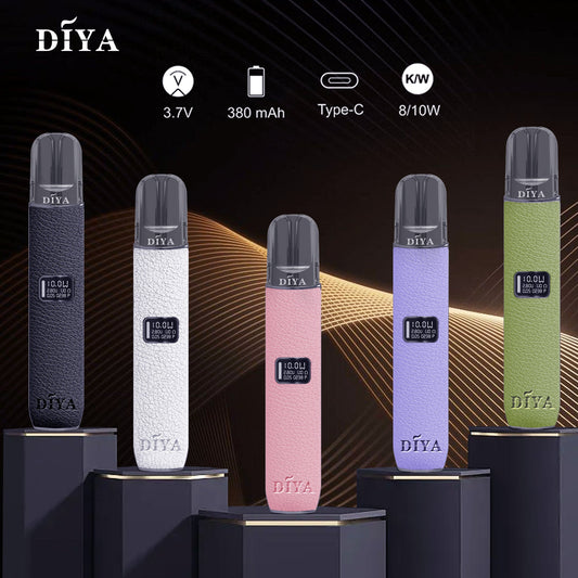 DIYA 叮啞皮革主機｜皮革質感設計・LED螢幕・8W/10W雙功率調節-台灣現貨