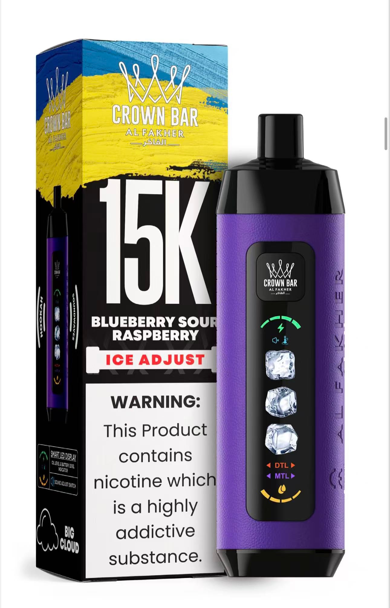 阿爾法赫 Al Fakher 15000口拋棄式電子煙｜原裝進口二代水煙風味主機｜長效續航一次性電子煙-VAKA糖果雲煙館