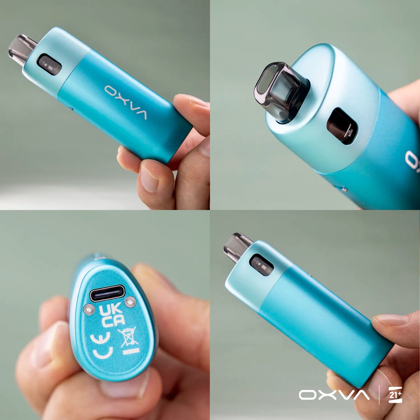 OXVA ONEO 奧尼奧 40W 電子煙主機｜1600mAh大電量｜3.5ML注油空彈｜可調氣流｜RGB燈效-台灣現貨