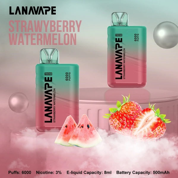 LANA BAR BC 6000 Puffs 拋棄式電子煙｜大容量一次性主機｜Mesh Coil網狀霧化芯｜Type-C快充長續航電子煙-VAKA糖果雲煙館