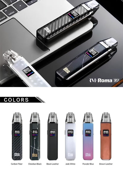 Roma R1 注油式主機｜300mAh 智慧螢幕｜7-30W 功率可調｜Type-C 快充-台灣現貨